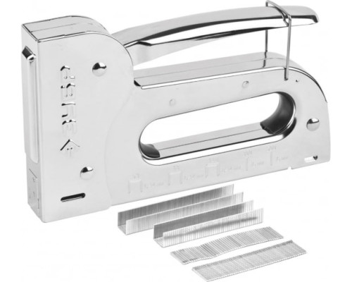 Стальной степлер ЗУБР Универсал-14 6-в-1: 53, 140, 53F, 13, 300, 500, 31527