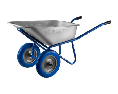 Строительная двухколесная, тачка Зубр ПРОФЕССИОНАЛ 110л, грузоподъемность 240 кг 39911_z01