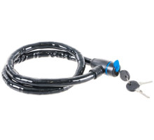 Тросовый усиленный замок Зубр Профессионал 3 ключа в комплекте длина троса 1000 мм d 18 мм 37260-100
