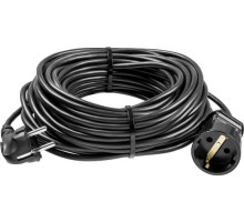 Удлинитель-шнур ЗУБР "ПВС 307-Ш", 20 м, 2500 Вт, 1 гнездо, ПВС 3х0,75 мм2, 55022-20