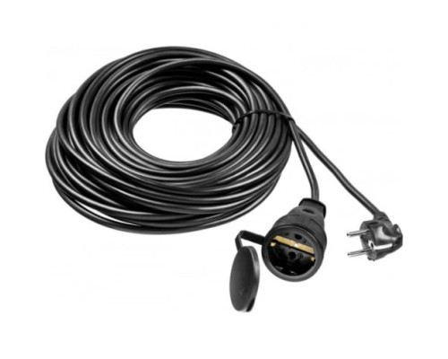 Удлинитель-шнур ЗУБР "ПВС 315-Ш", 20 м, 3500 Вт, 1 гнездо, IP44, ПВС 3х1,5 мм2, 55020-20