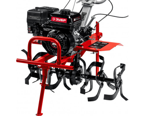 Бензиновый мотоблок с ВОМ ЗУБР 212 см3 МТШ-500