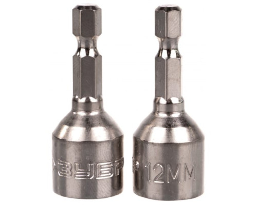 Биты "МАСТЕР" с торцовой головкой 2 шт. (E 1/4"; 12х45 мм) Зубр 26392-12-02