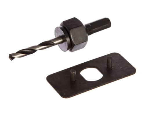 Державка с центрирующим сверлом для коронок по дереву, 32-127 мм Зубр 29558_z01