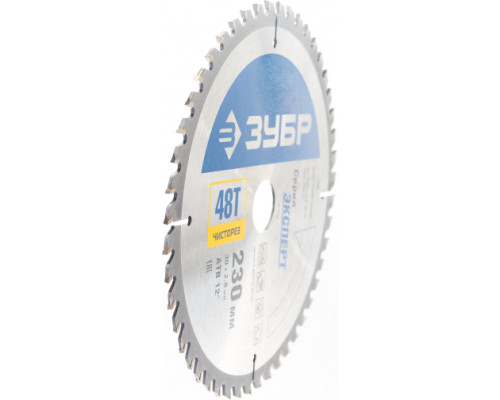 Диск пильный "Чистый рез" (230х30 мм; 48Т) по дереву Зубр 36905-230-30-48