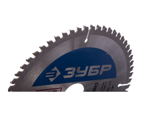 Диск пильный по алюминию/ламинату/пластику (190х30 мм; 60Т) "точный-мульти рез" Зубр 36907-190-30-60