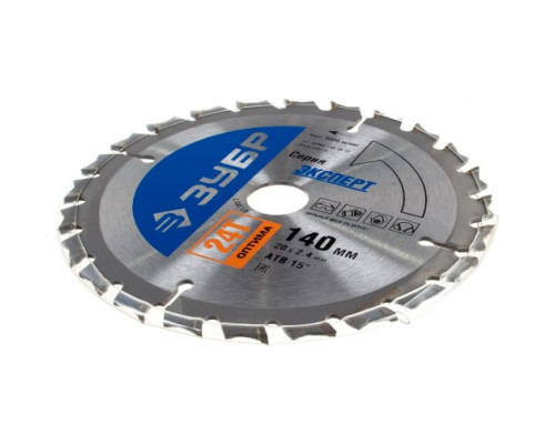 Диск пильный по дереву "Оптимальный рез" (140х20 мм; 24Т) Зубр 36903-140-20-24