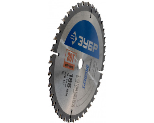 Диск пильный по дереву "Оптимальный рез" (185х16 мм; 36Т) Зубр 36903-185-16-36