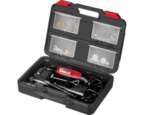 Электрический гравер ЗУБР 41 предмет, кейс ЗГ-160 КН41