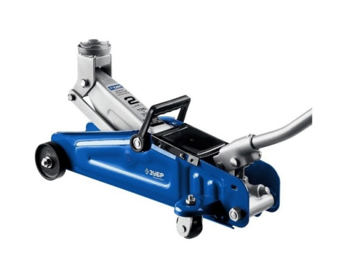 Гидравлический подкатной домкрат 2т, 135-330мм, в кейсе, ЗУБР Профессионал T30 43053-2-K