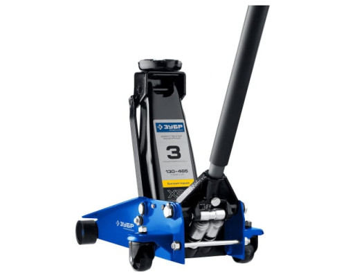 Гидравлический подкатной домкрат 3т, 130-465мм, ЗУБР Профессионал X80 43050-3_z01