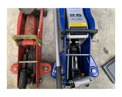 Гидравлический подкатной домкрат 2,5т, 90-360мм, ЗУБР Профессионал T65 43057-2.5