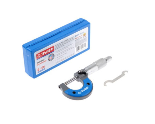 Гладкий механический микрометр ЗУБР ЭКСПЕРТ 34480-25_z01