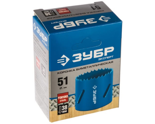 Коронка "ЭКСПЕРТ" биметаллическая (51 мм) Зубр 29531-051_z01