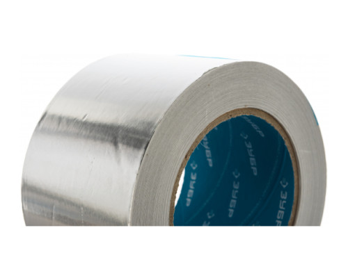 Лента алюминиевая клеящая (75 мм; 50 м) Зубр 12262-75-50