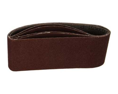 Лента шлифовальная бесконечная СТАНДАРТ на тканевой основе (5 шт; 75х457 мм; P80) для ЛШМ Зубр 35341-080