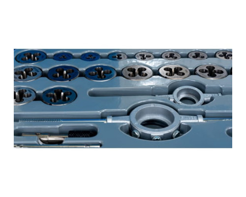 Набор метчиков и плашек "ПРОФЕССИОНАЛ", сталь Р6М5, 110 предметов ЗУБР 28110-H110