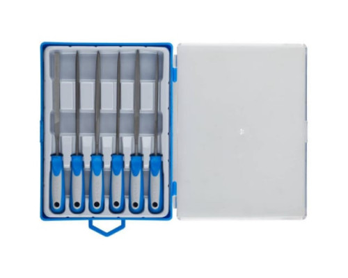 Набор надфилей, насечка 2 - бархатная, 100мм, 6шт Зубр ЭКСПЕРТ 16020-2-H6