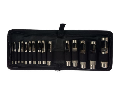 Набор пробойников для кожи 3-25мм, 15шт Зубр МАСТЕР 22949-H15