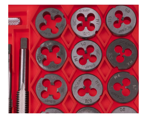 Набор резьбонарезного инструмента 40 предметов, в пластиковом боксе ЗУБР 2810-H40_z01