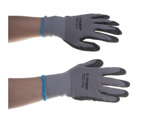 Перчатки для точных работ с полиуретановым покрытием Зубр МАСТЕР размер XL/10 11275-XL
