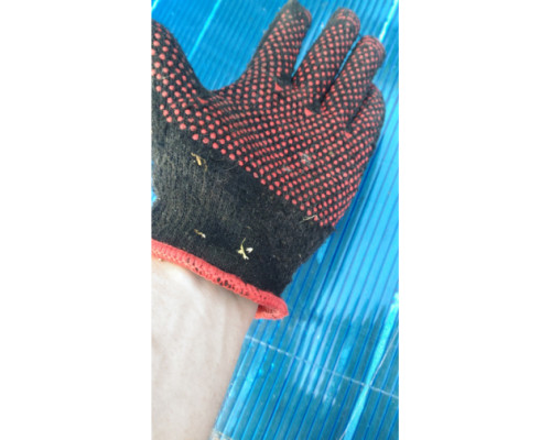 Перчатки трикотажные утепленные с защитой от скольжения (7 класс; размер L-XL) "МАСТЕР" ЗУБР 11462-XL