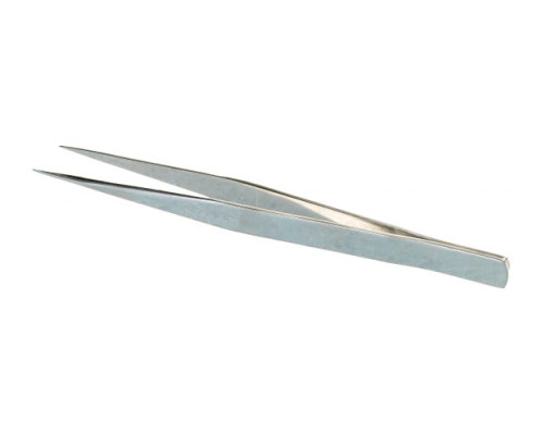 Пинцет для электроники и точной механики, нержавеющая сталь, антимагнитный, прямой, заостренные губки, 140мм Зубр 22211-1-140