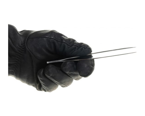 Пинцет для электроники и точной механики, нержавеющая сталь, антимагнитный, прямой, заостренные губки, 140мм Зубр 22211-1-140