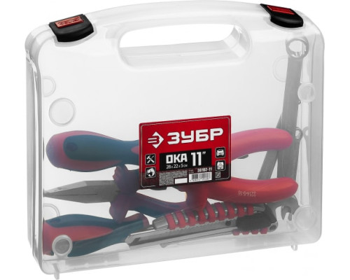 Пластиковый кейс-органайзер ЗУБР ОКА-11 38102-11