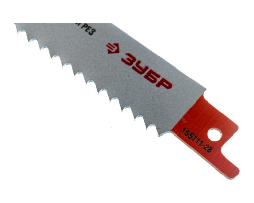 Полотно S1344D по дереву для сабельной пилы (280 мм; 4,2 мм; Cr-V) Зубр 155711-28