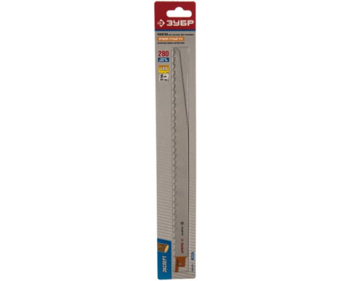 Полотно S1617K по дереву для сабельной пилы (280 мм; 8,5 мм; Cr-V) Зубр 155707-28