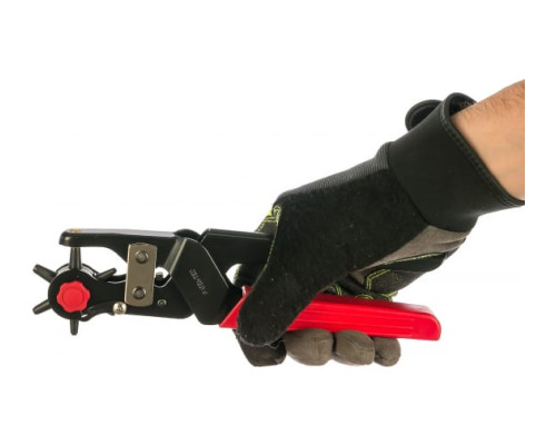 Револьверный дырокол для кожи, усиленный, 6-в-1, 2-4,5мм Зубр "МАСТЕР" 22945