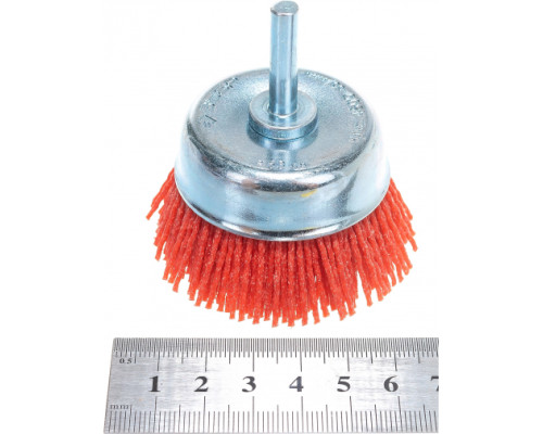 Щетка чашечная 63 мм, нейлоновая проволока с абразивным покрытием ЗУБР 35165-063_z02