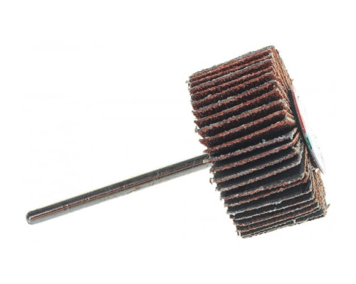 Шлифовальный круг Зубр веерный лепестковый на шпильке тип КЛО зерно - электрокорунд нормальный P80 15x30 мм 36600-080