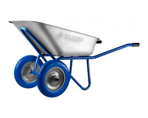 Строительная двухколесная, тачка Зубр ПРОФЕССИОНАЛ 110л, грузоподъемность 240 кг 39911_z01