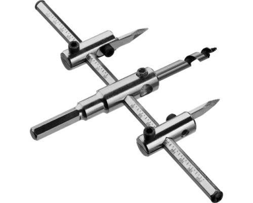 Сверло-балеринка МАСТЕР по дереву (двухрезцовое, 40-200 мм, глубина 30 мм) Зубр 29440-200