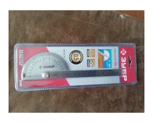 Транспортир из нержавеющей стали Зубр 34292