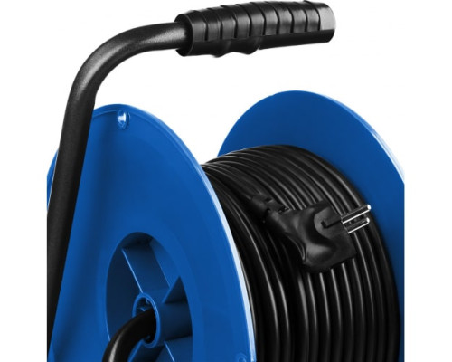 Удлинитель на катушке ЗУБР "ПВС 315", 40 м, 3500 Вт, 4 гнезда, IP44, ПВС 3х1,5 кв мм, 55081-40