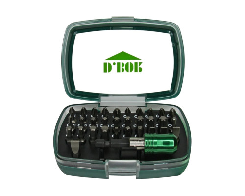 Набор бит (32 шт; Ph/Pz/Sl/Т/HEX/Sq) D.BOR D-SET-32B-1