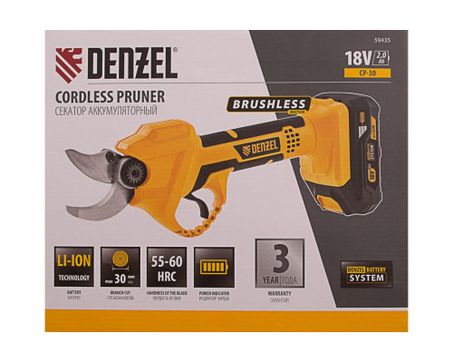 Аккумуляторный секатор Denzel CP-30 18 В 59435 Аккумуляторный секатор Denzel CP-30 18 В 59435