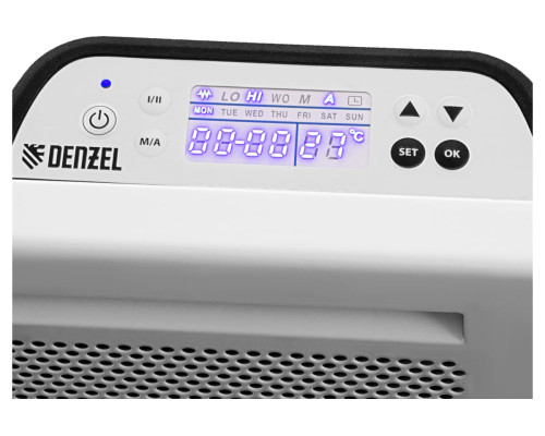 Гибридный электрический конвектор Denzel hybridx-2000, ик нагреватель, цифровой термостат 98120