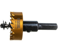 Коронка HSS с нитридтитановым покрытием по металлу 35 мм DENZEL 724110