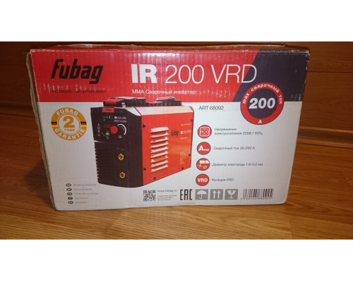 Сварочный инвертор FUBAG IR 200 VRD Сварочный инвертор FUBAG IR 200 VRD