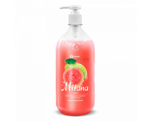 Жидкое крем-мыло "Milana" гуава, 1л (6шт/уп) (арт. 125429-GRASS)