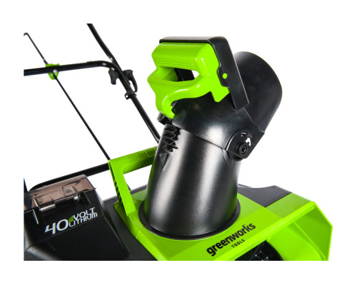 Аккумуляторный бесщеточный снегоуборщик Greenworks GD40STK4 2600607 Аккумуляторный бесщеточный снегоуборщик Greenworks GD40STK4 2600607