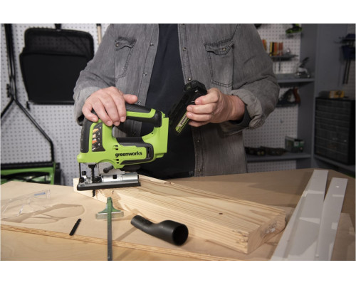 Аккумуляторный лобзик Greenworks GD24JS 3601407 Аккумуляторный лобзик Greenworks GD24JS 3601407