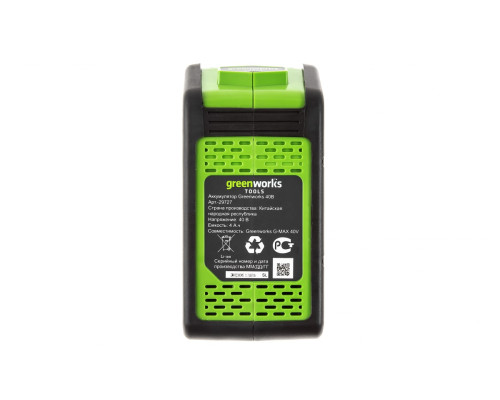 Аккумуляторный снегоуборщик GreenWorks GD40SSK4 40V 2600807UB Аккумуляторный снегоуборщик GreenWorks GD40SSK4 40V 2600807UB