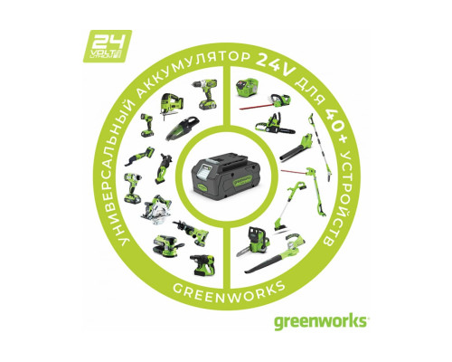 Аккумуляторный триммер GreenWorks G24LT30 24 В 2110407
