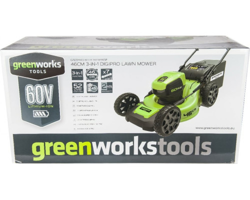 Самоходная аккумуляторная газонокосилка GreenWorks GD60LM46SPK4 60V 2502907UB