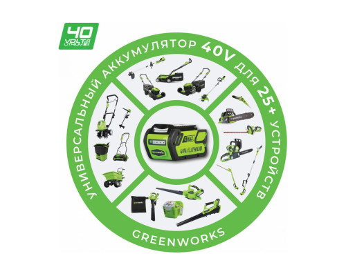 Штанговый аккумуляторный кусторез Greenworks G40PHA 40V 2300407
